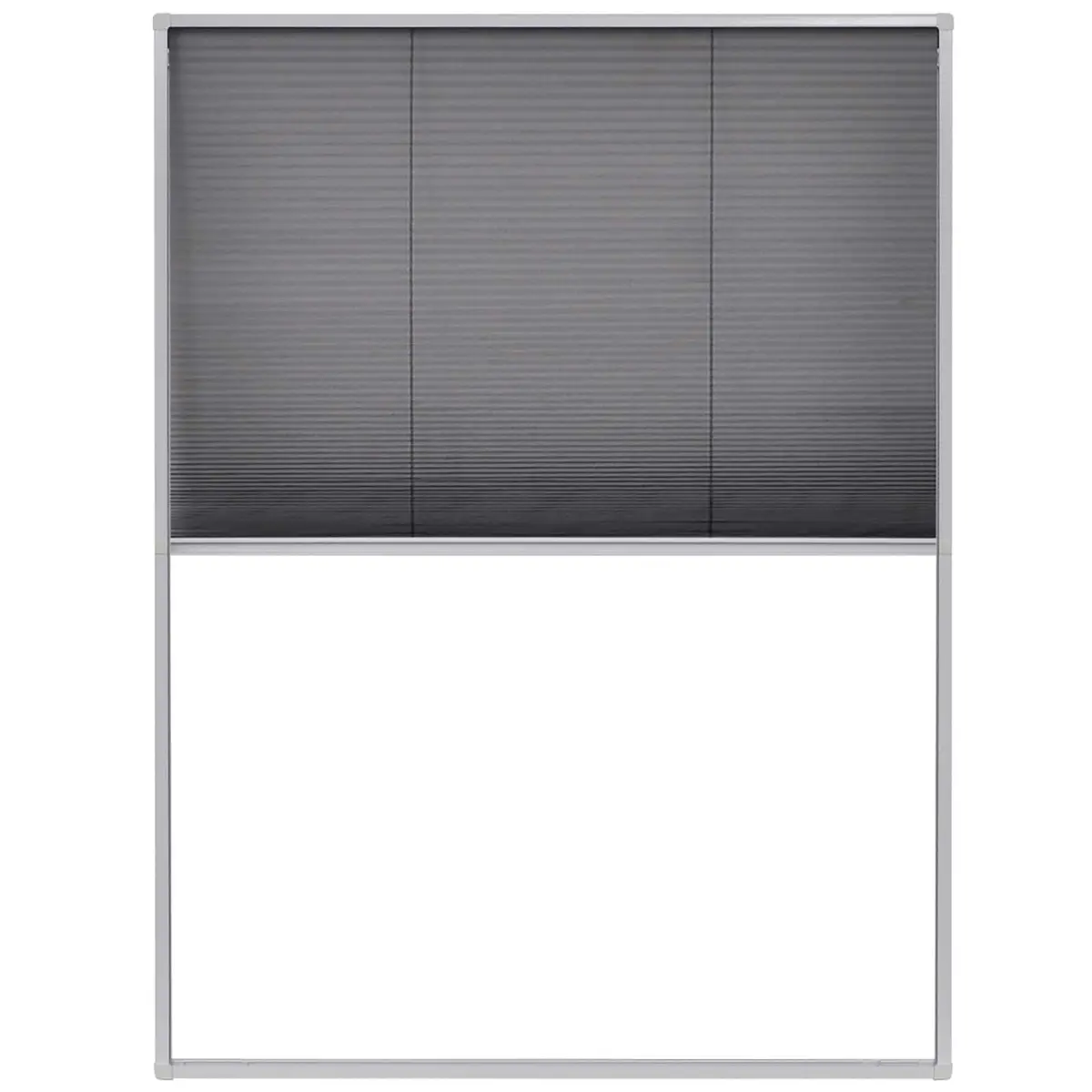 60x80 cm Plisse Insect Screen Black Frame