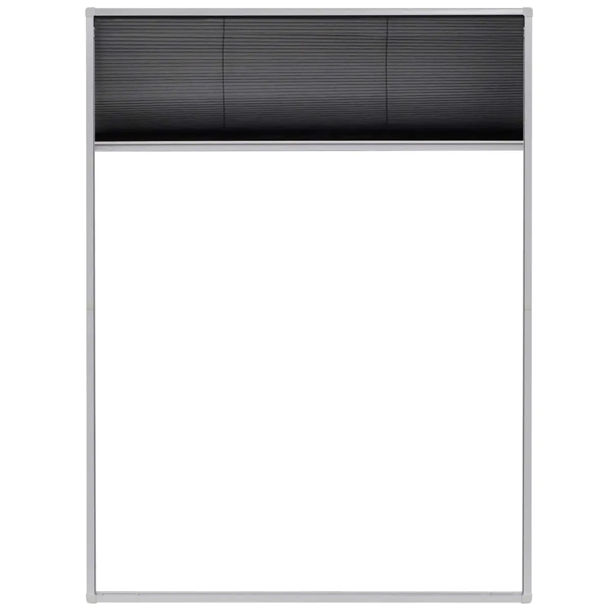 60x80 cm Plisse Insect Screen Black Frame