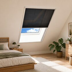 Plisse Insect Screen Window Black Mesh Aluminium Frame 80x100 cm Roof Windows