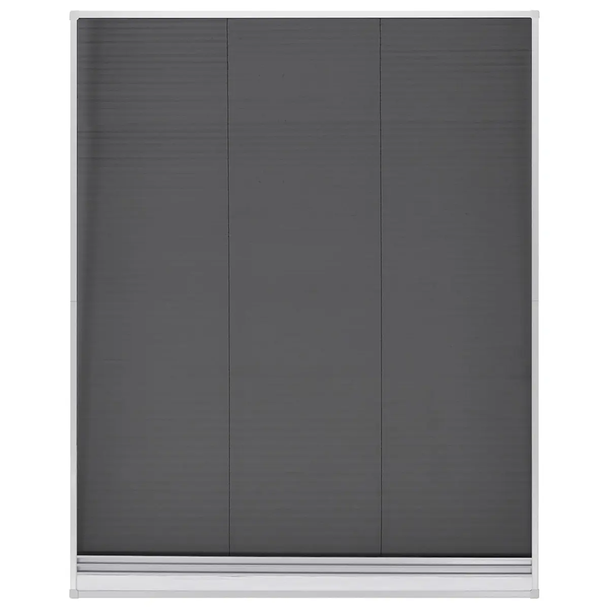Plisse Insect Screen Window 80x100cm Mesh Shade Aluminium Frame Black