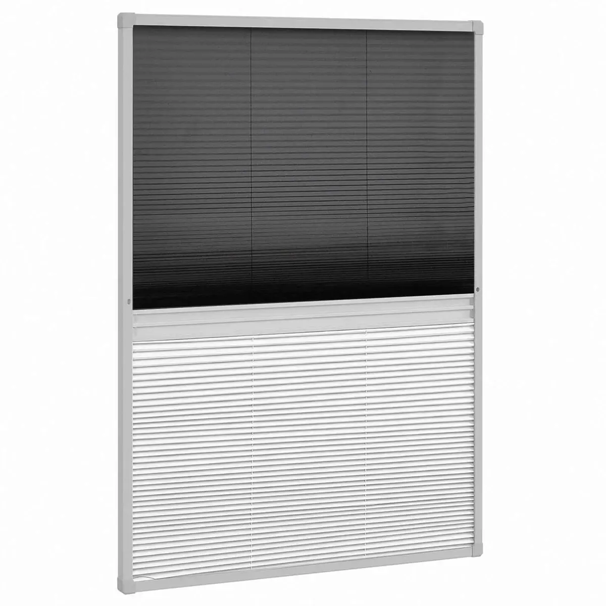 Plisse Insect Screen Window 80x120 cm Mesh Shade Roof Window Aluminium Frame
