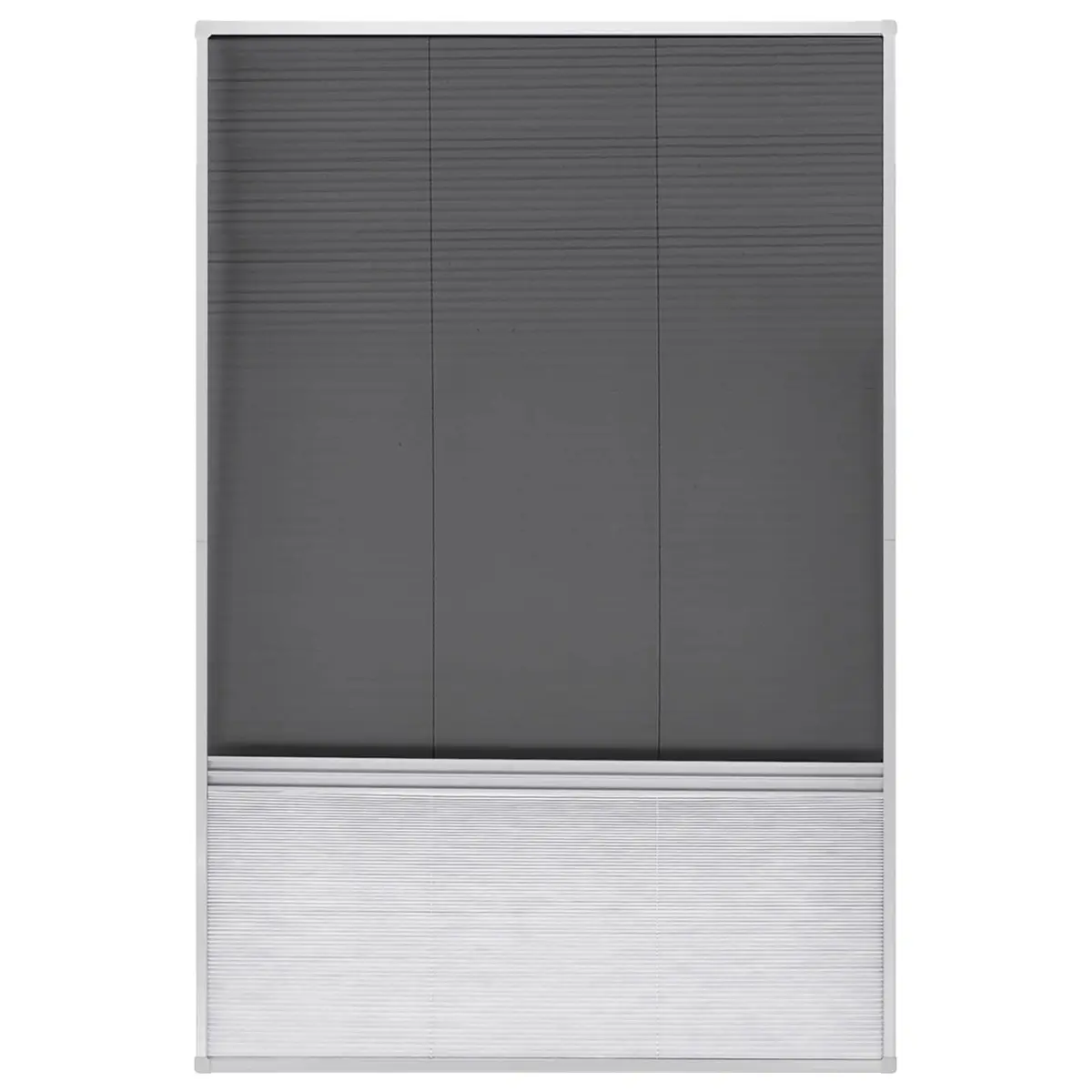 Plisse Insect Screen Window 80x120 cm Mesh Shade Roof Window Aluminium Frame