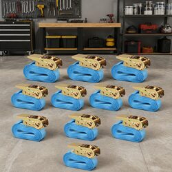 Ratchet Tie Down Straps, 10 pcs - Specs Inside