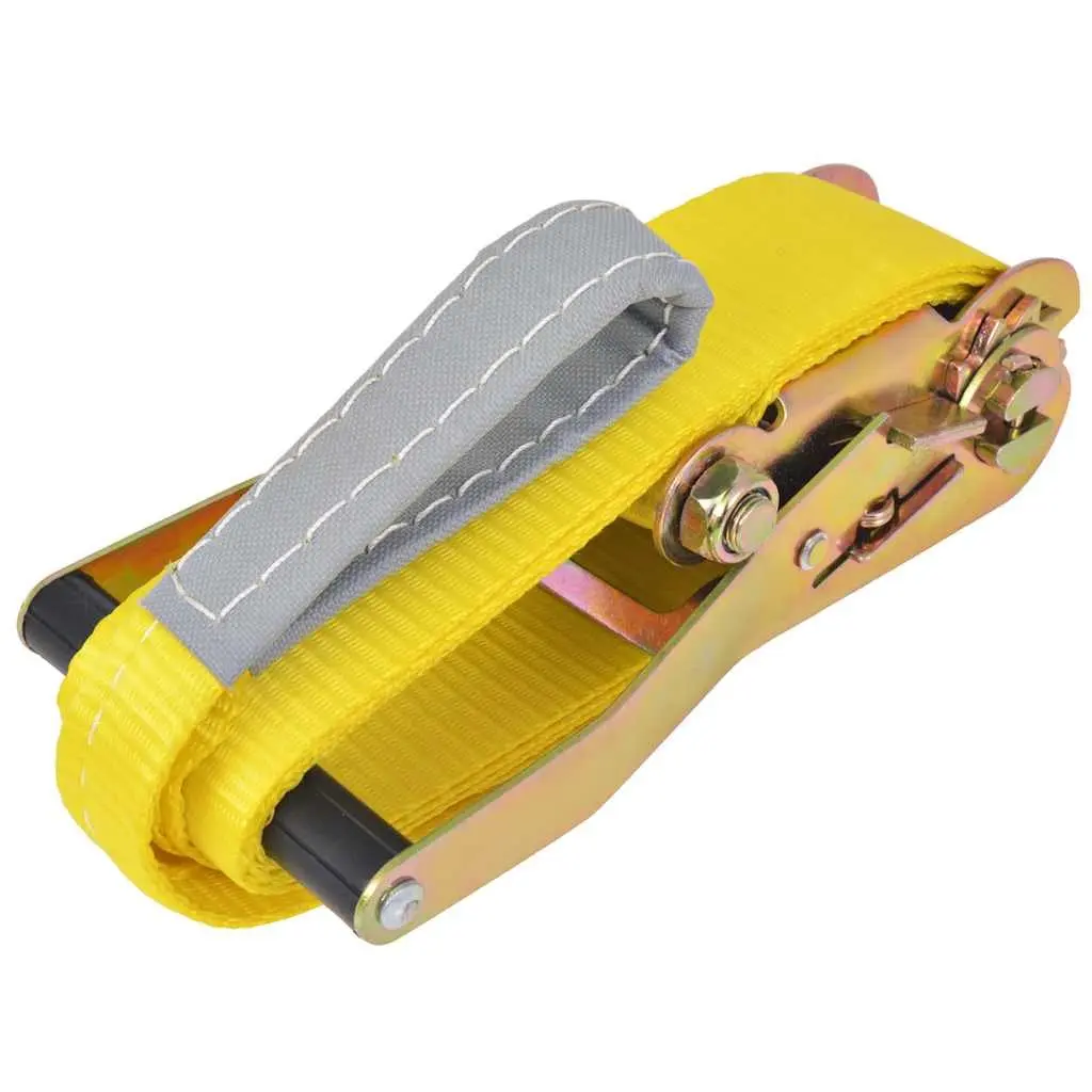 Slackline 15m Balance Training Rope 50mm Width 150kg Capacity Yellow