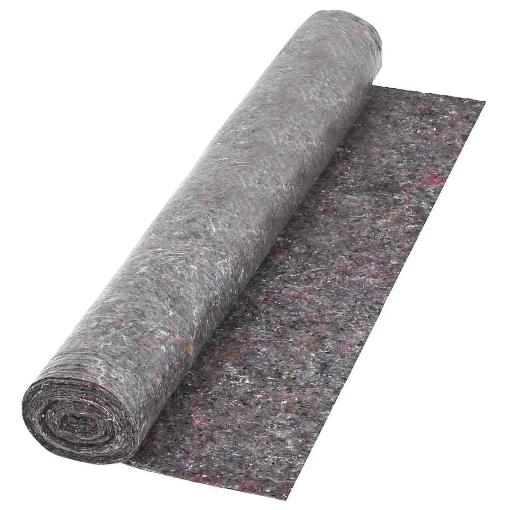 Painter Fleece 50m Roll Non-slip Floor Protection Dust Sheet Grey