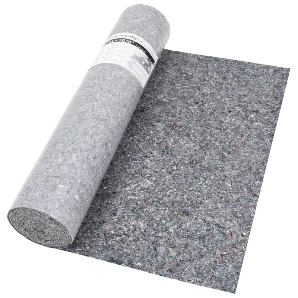 Non-slip Floor Protection Dust Sheet 50m x 1m Grey 2 Piece for Painting and Renovation