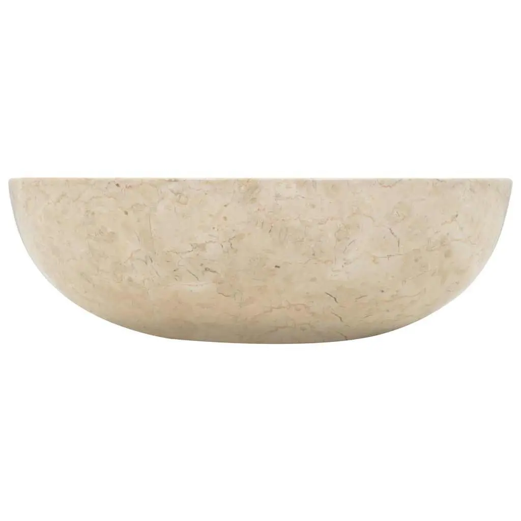 40x12 cm Cream Rectangular Bathroom Sink in Natural Stone
