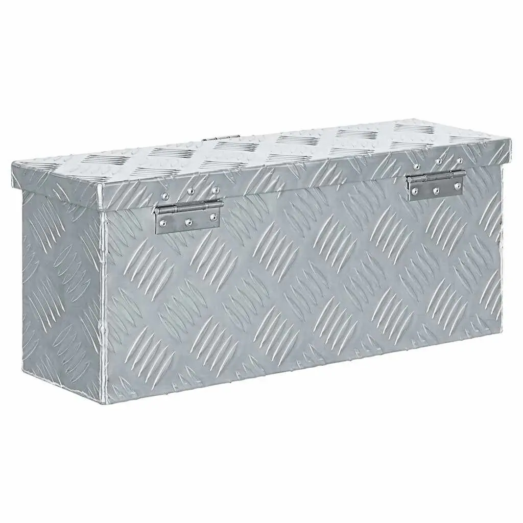 Aluminium Tool Box for Storage 48.5x14x20 cm Silver