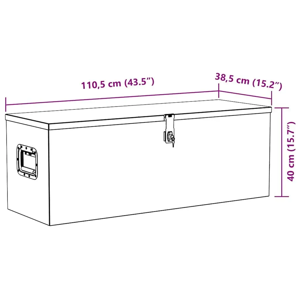 Aluminium Box Silver Storage Tool Transport Camping Compact Lightweight Locking