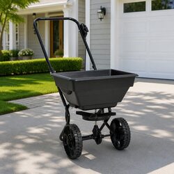 Walk Behind Salt Spreader Specifications: 80x46x75cm, 15L