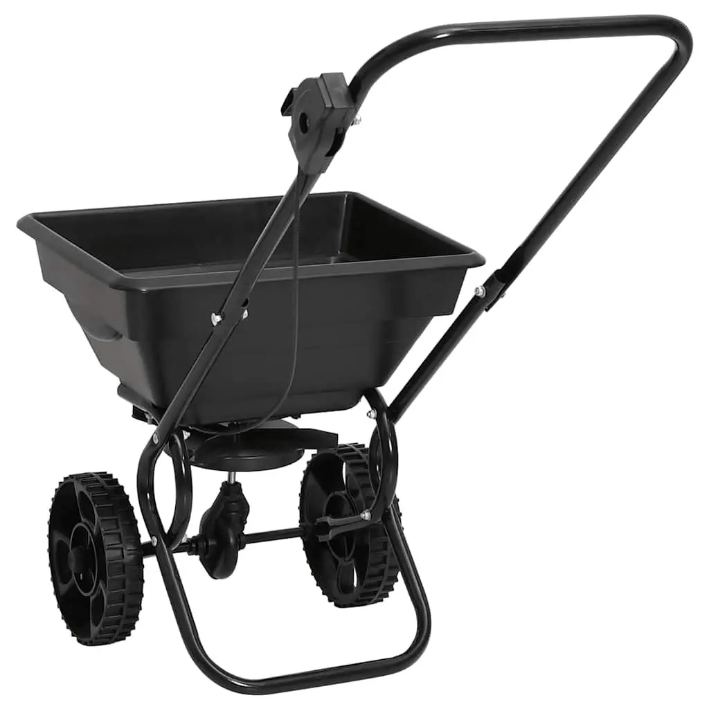 Walk Behind Salt Spreader Garden Lawn Fertilizer Spreader Tool White 80x46x75cm