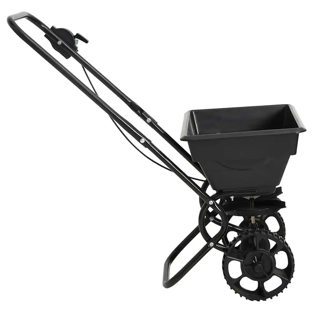 Walk Behind Salt Spreader Garden Lawn Fertilizer Spreader Tool White 80x46x75cm