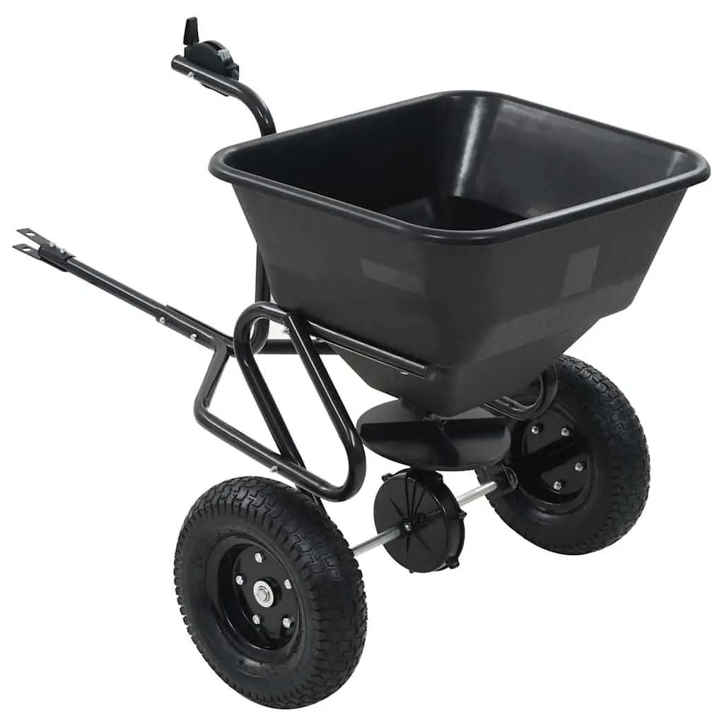 Tow Behind Salt Spreader Garden Tool Fertilizer Seed Spreader Driveway Winter