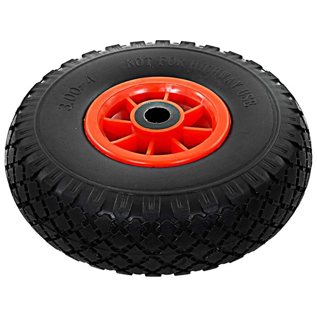 4pcs Solid PU Puncture-Proof Sack Truck Wheels