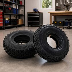 Spare Rubber Tyres and Inner Tubes 3.00-4 Set