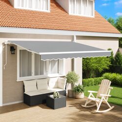 Aluminium Retractable Awning Frame 300x250cm - Manual