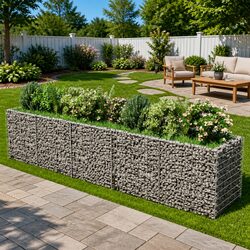Gabion Raised Garden Bed Specifications: 450x90x100cm