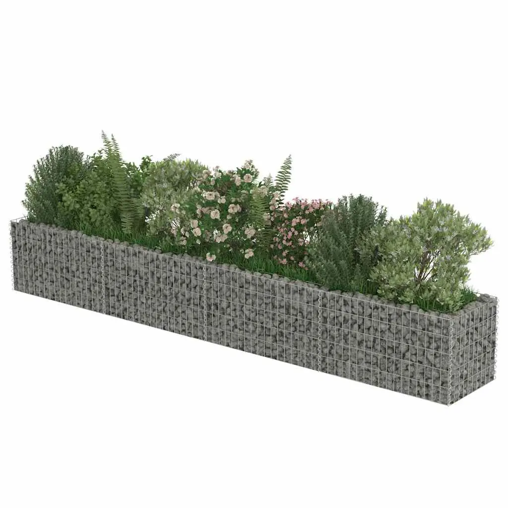 Gabion Raised Bed Garden Planter for Patio 360x50x50cm