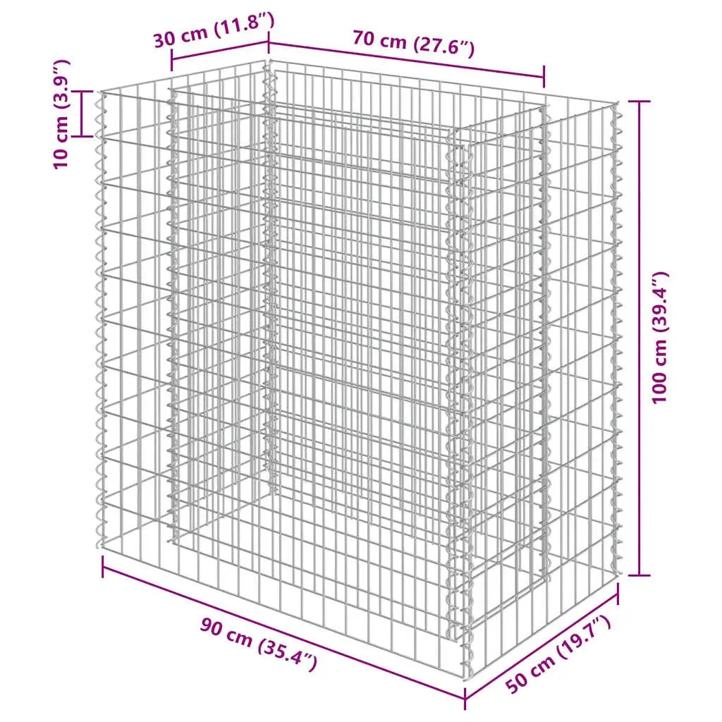 Gabion Raised Bed Garden Planter