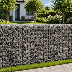 Gabion Wall Panel Specifications: 50x20x100cm, Steel