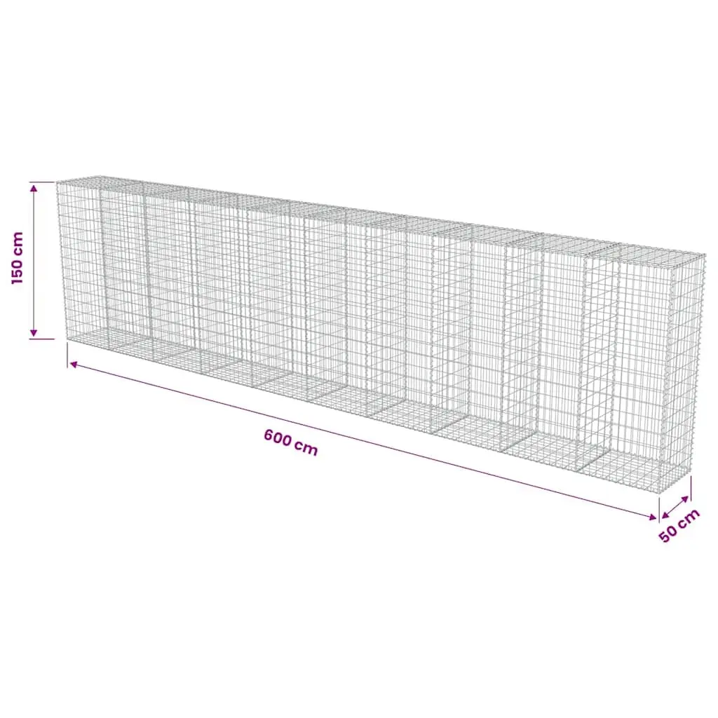 Gabion Wall Panel Galvanised Steel Retaining Fence Landscape Garden Barrier