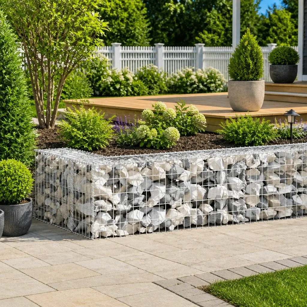 Galvanised Steel Gabion Wall Panel