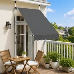 150cm Anthracite Manual Retractable Awning Specifications
