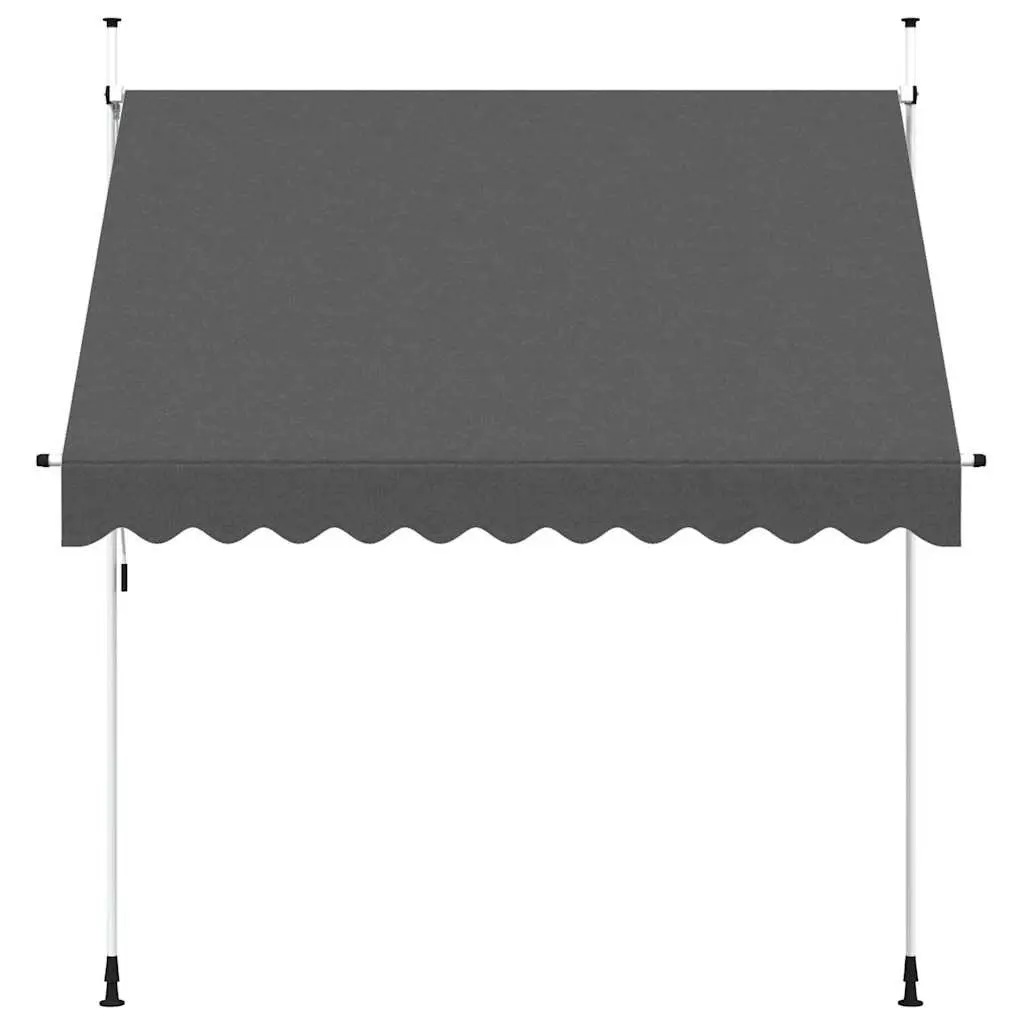 Manual Retractable Awning 250 cm Window Canopy Terrace Balcony Garden Shade