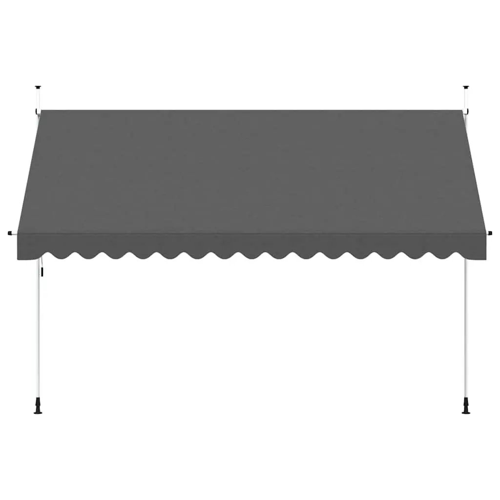 Manual Retractable Awning 400cm Outdoor Garden Terrace Balcony Window Door Shade