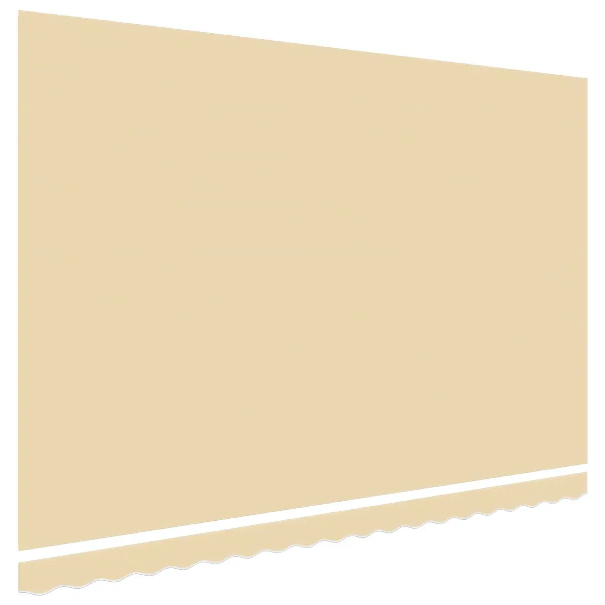Awning Replacement Fabric Cream 4.5x3 m Polyester Canvas Shade Top