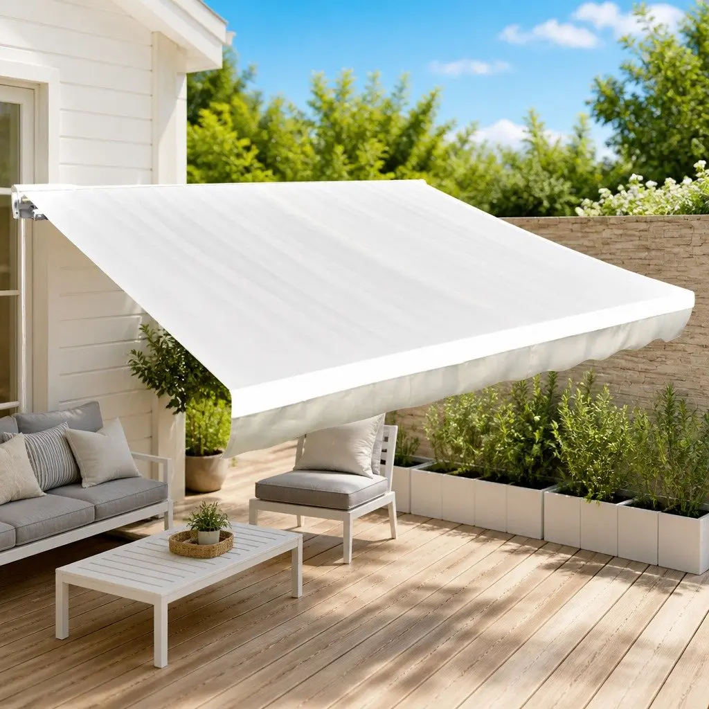 Awning Replacement Fabric Outdoor Patio Shade 5x3m Cream