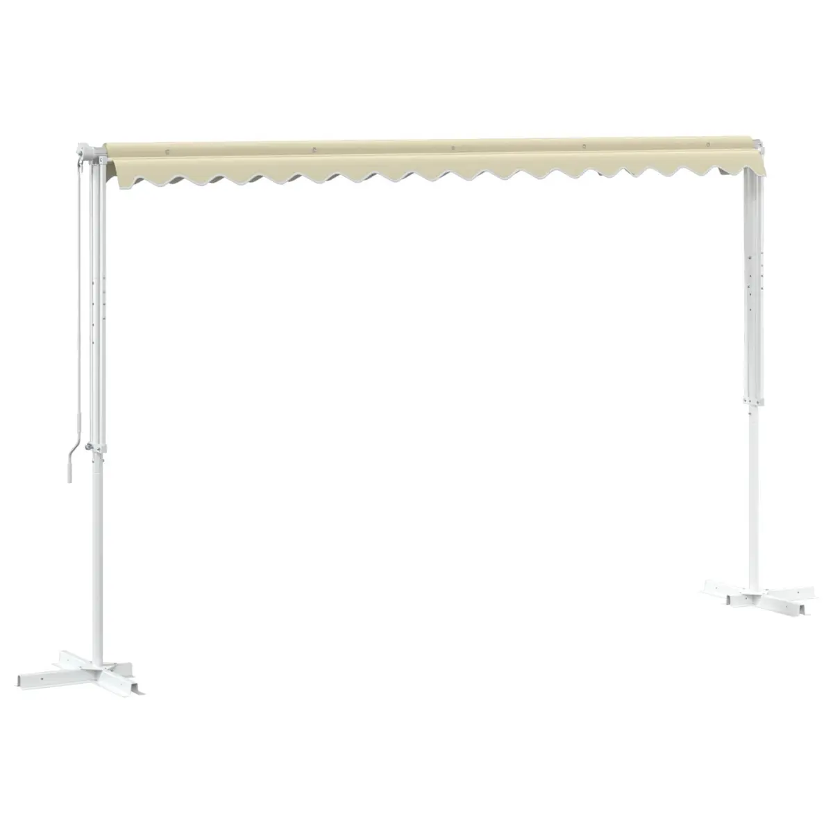 Free Standing Awning Outdoor Garden Patio 4x3m Cream Waterproof Canopy