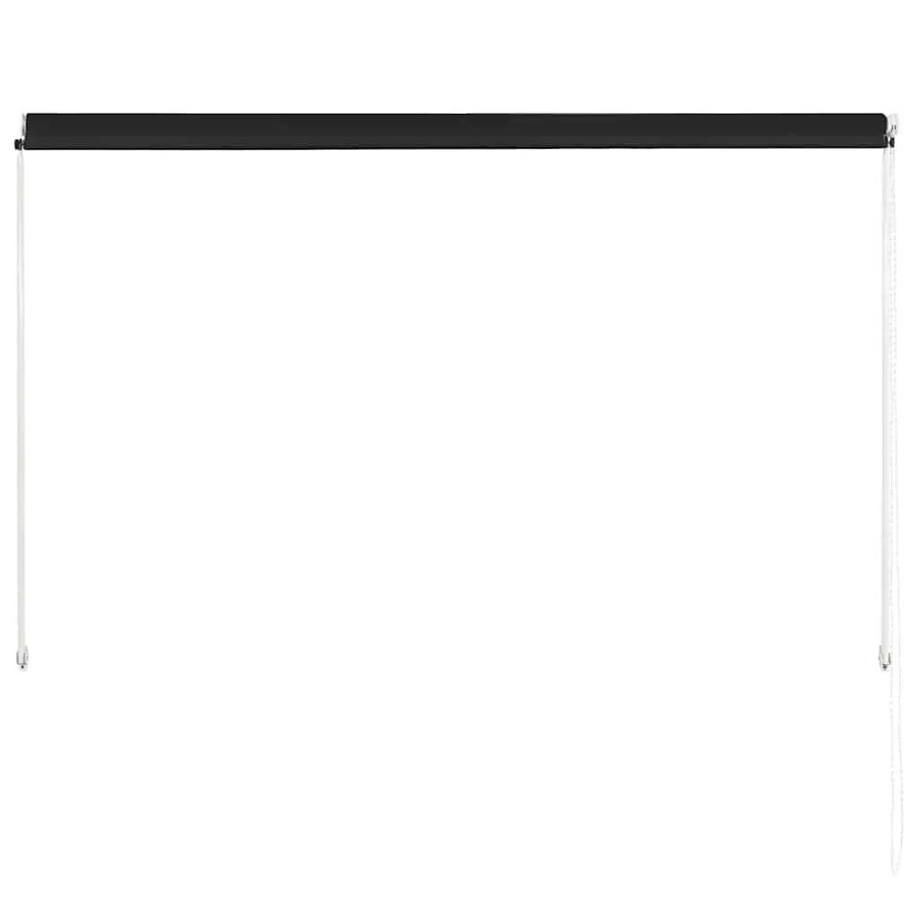 200x150cm Anthracite Retractable Awning with Steel Frame