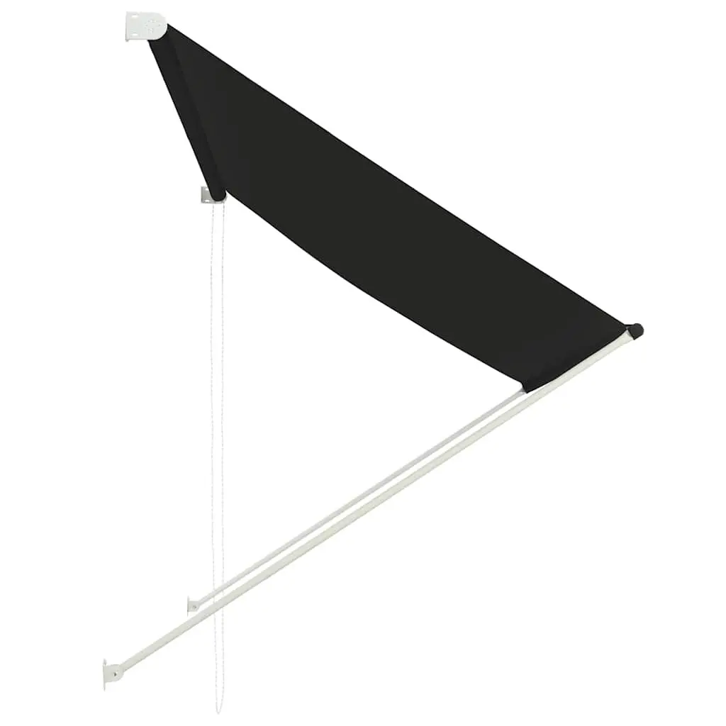 200x150cm Anthracite Retractable Awning with Steel Frame
