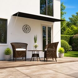 Retractable Awning Specifications: 250x150 cm Anthracite