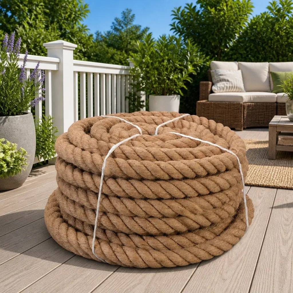 Natural Jute Rope 30mm x 50m Coil