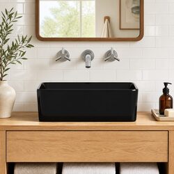 Specifications of Black Ceramic Wash Basin 40x30x13cm