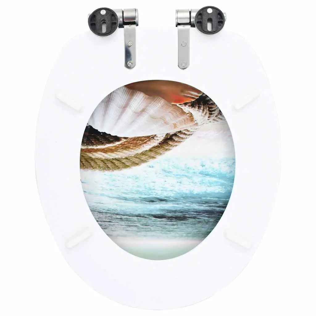 Toilet Seat Bathroom Fixture Multicolour Soft Close Lid