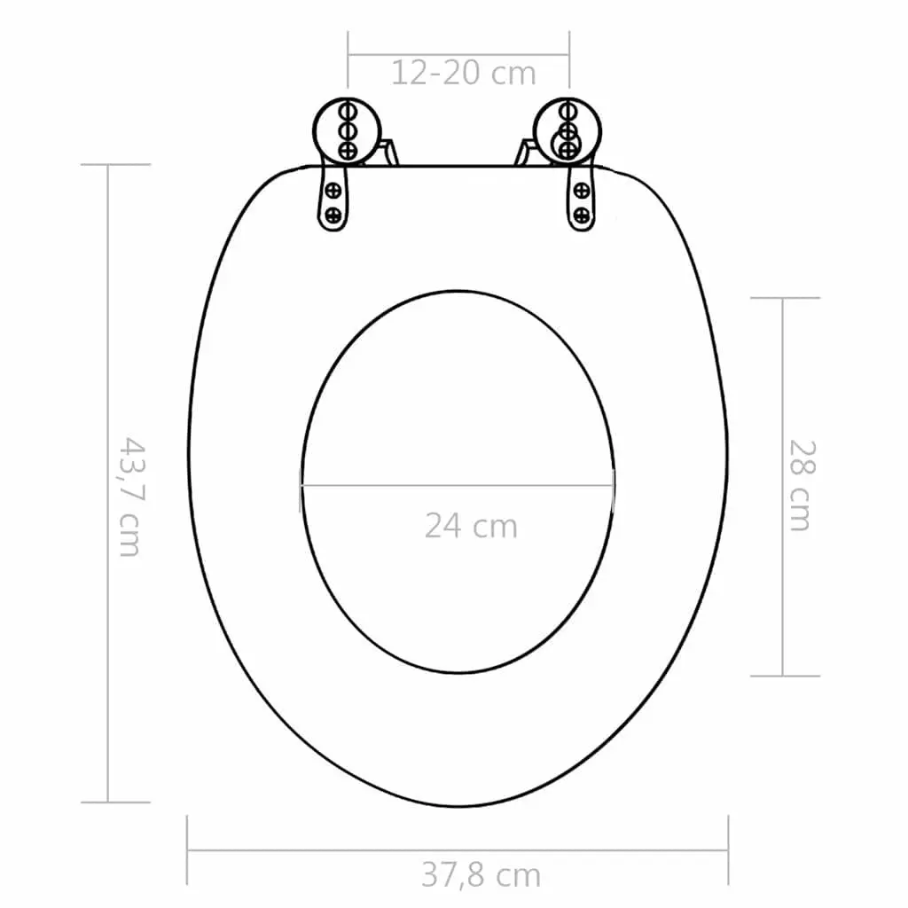 Toilet Seat Bathroom Fixture Multicolour Soft Close Lid