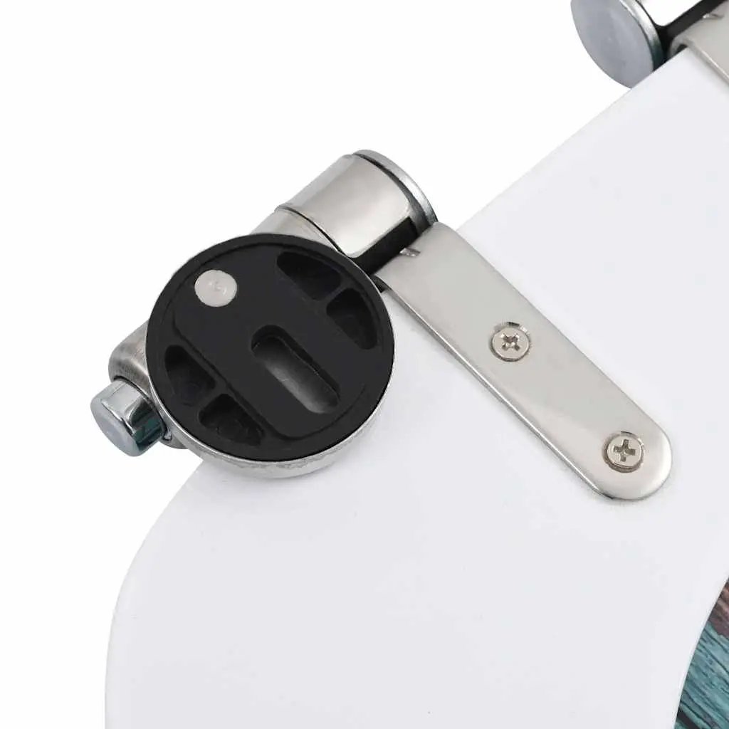 Toilet Seat with Soft Close Lid Old Wood Design Turquoise Bathroom Fixture