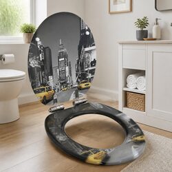 Specifications of Grey Toilet Seat with Soft Close Technology