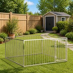 Specifications of the 200x200x100cm Silver Steel Dog Kennel