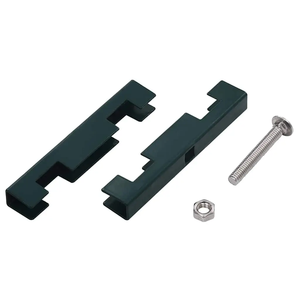 Garden U Mat Connector 10 Sets Green Fence Mesh Panel Joint Bracket