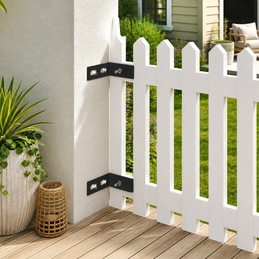 Wall Corner Connector Garden Use 10 Sets Anthracite Fence Reinforcement Brackets