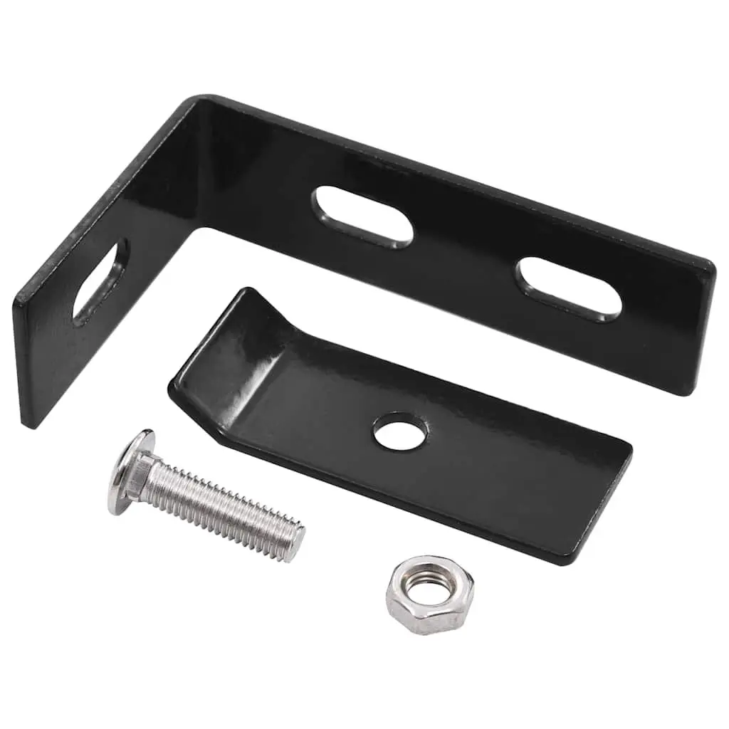 Wall Corner Connector Garden Use 10 Sets Anthracite Fence Reinforcement Brackets