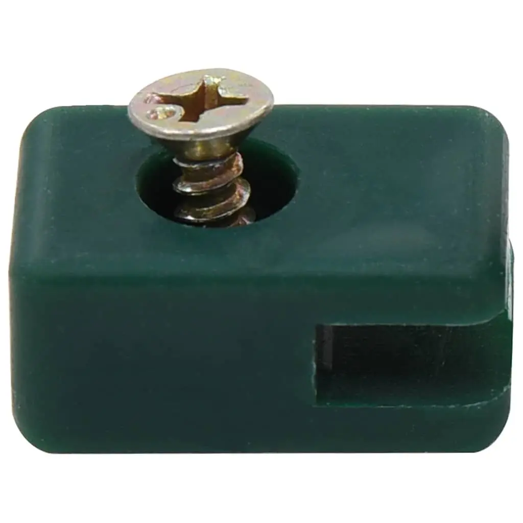 Fence Tension Wire Holder with Screw Garden Fencing Hardware Green 100 Sets