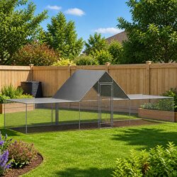 Specifications for Chicken Coop: 6x2x2m Galvanised Steel Construction
