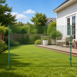 Specifications of Green Wire Mesh Fence Panel 25x1.5m with Steel Posts
