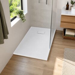 Shower Base Tray 90x90 cm White Low Profile Modern Bathroom Fixture Skid