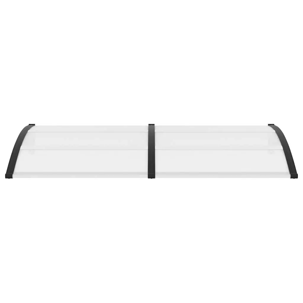 Door Canopy Outdoor Window Awning Shelter Porch Canopy 200x75cm Black